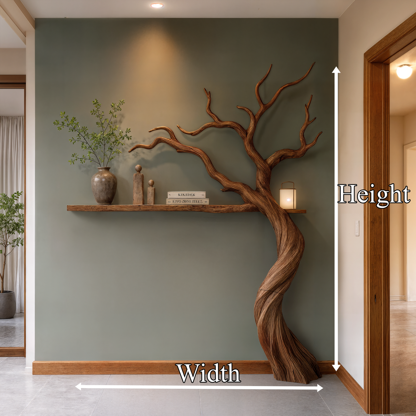 Modern Tree Bookshelf With Artistic Branch Form For Living Room