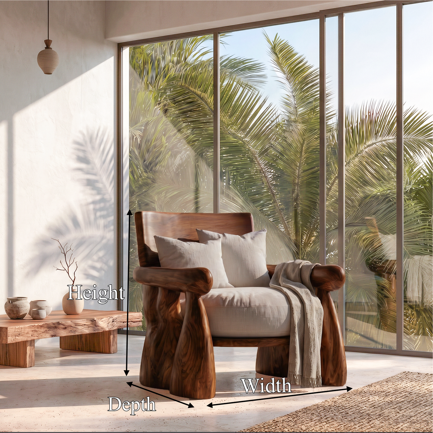 Artisan Crafted Lounge Chair For Living Room And Cozy Reading Corner