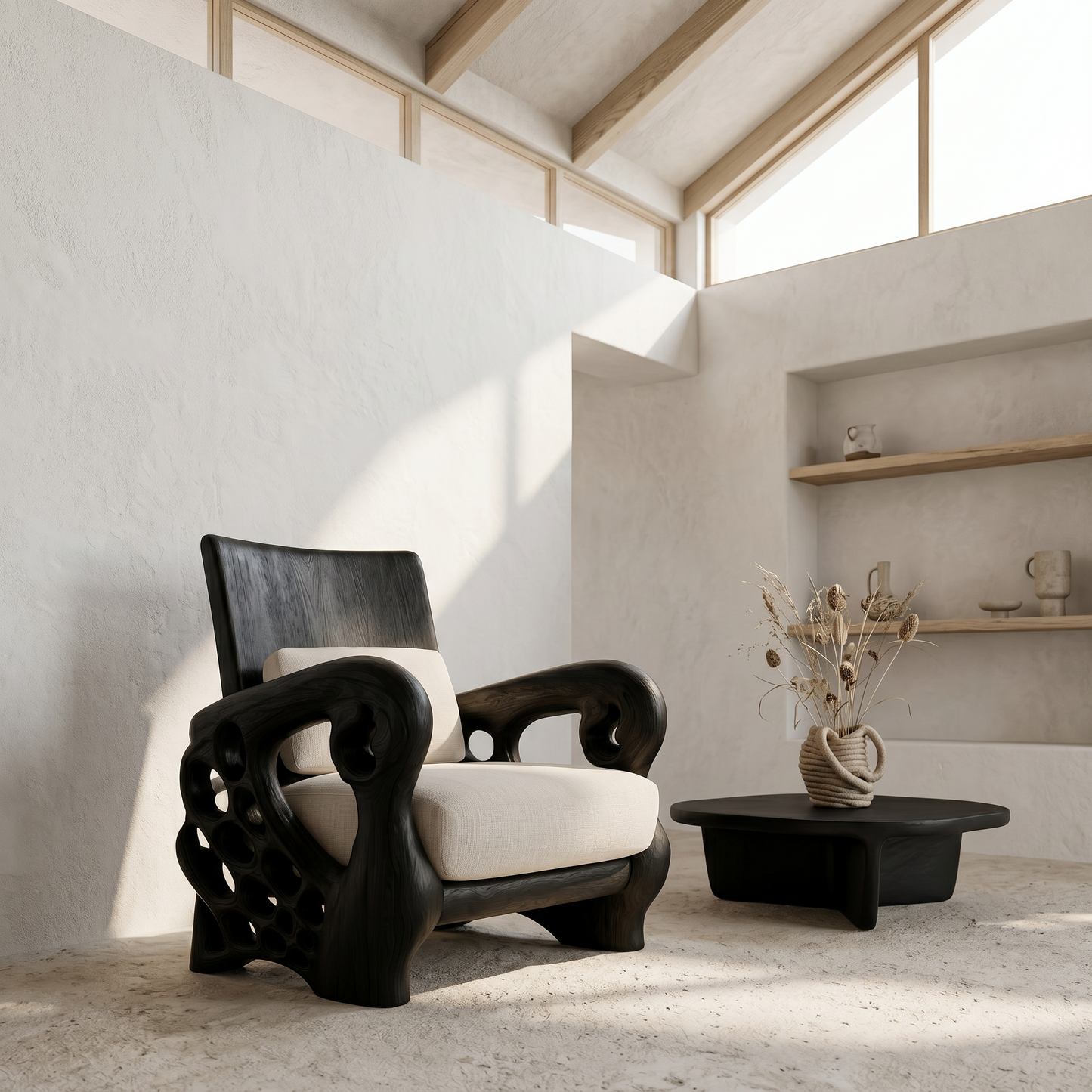 Nature Inspired Lounge Chair For Living Room And Reading Nook