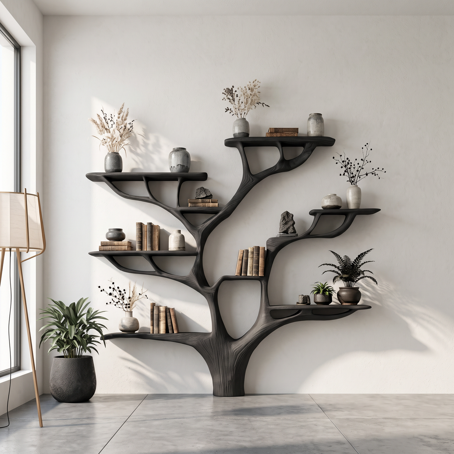 Rustic Tree Bookshelf Nursery Living