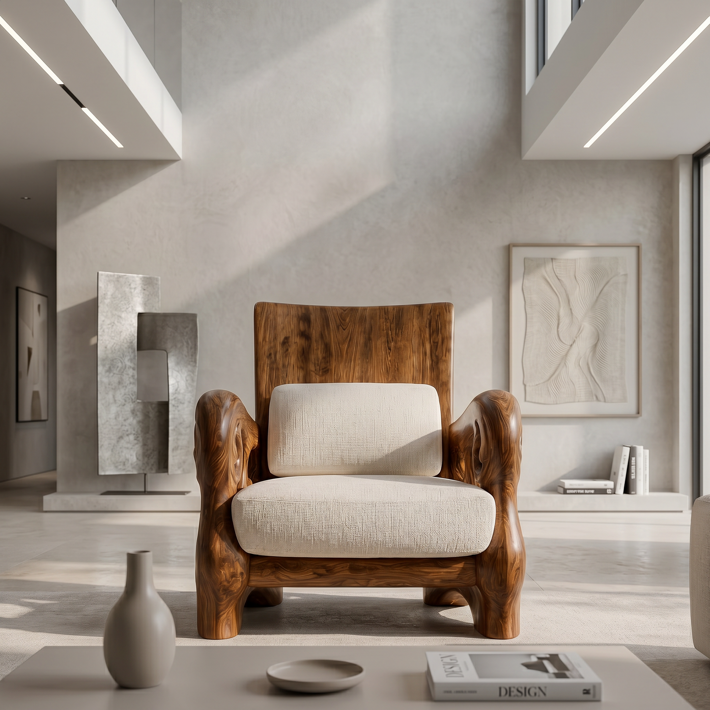 Nature Inspired Lounge Chair For Living Room And Reading Nook