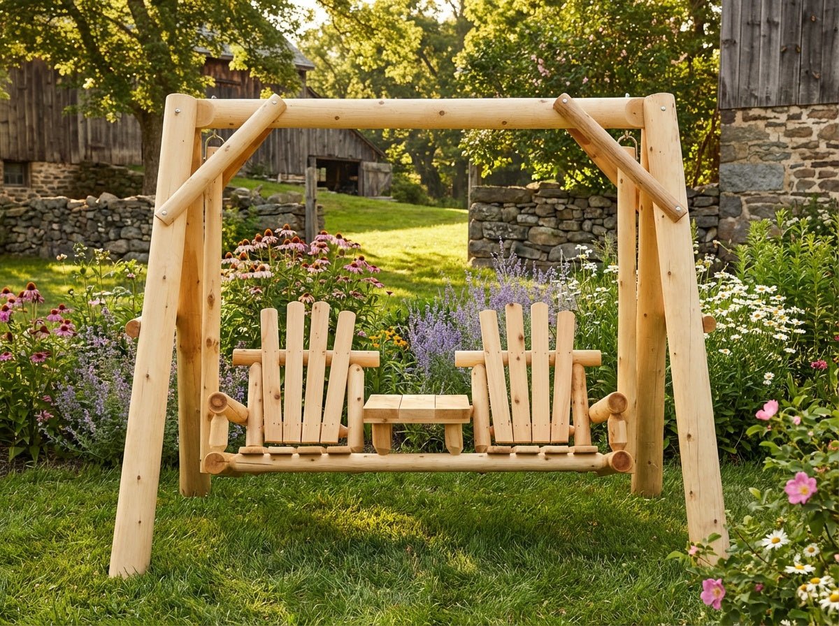 Backyard Wooden Swings for Your Garden - Cedar Creek Rustic Furniture
