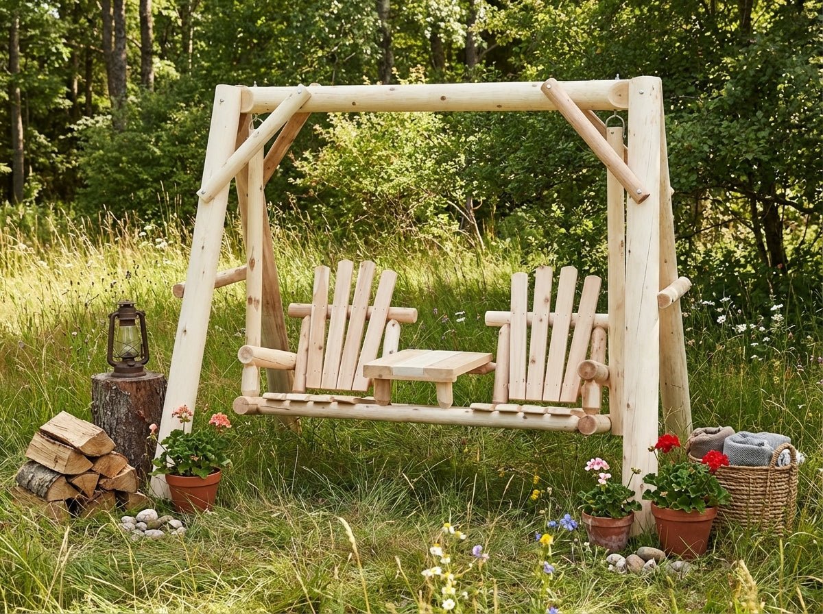 Backyard Wooden Swings for Your Garden - Cedar Creek Rustic Furniture