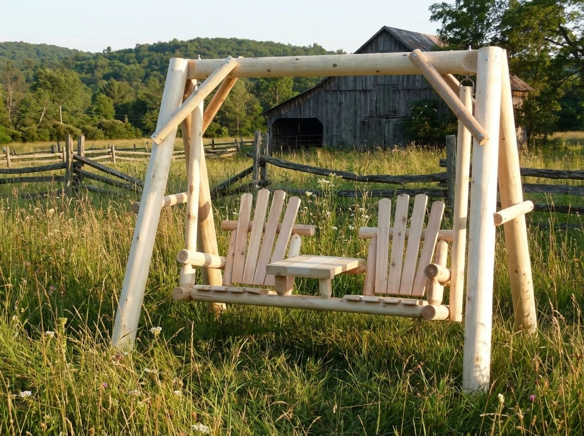 Backyard Wooden Swings for Your Garden - Cedar Creek Rustic Furniture