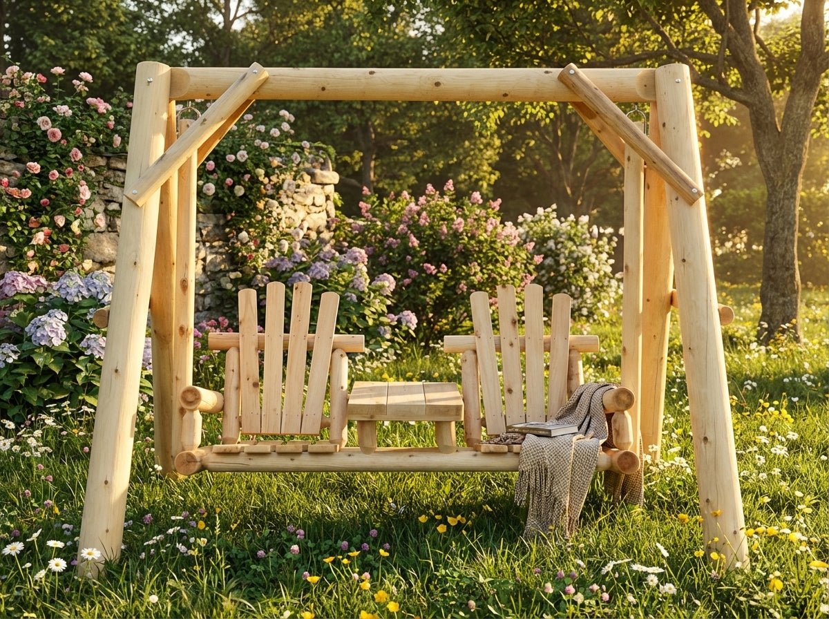 Backyard Wooden Swings for Your Garden - Cedar Creek Rustic Furniture
