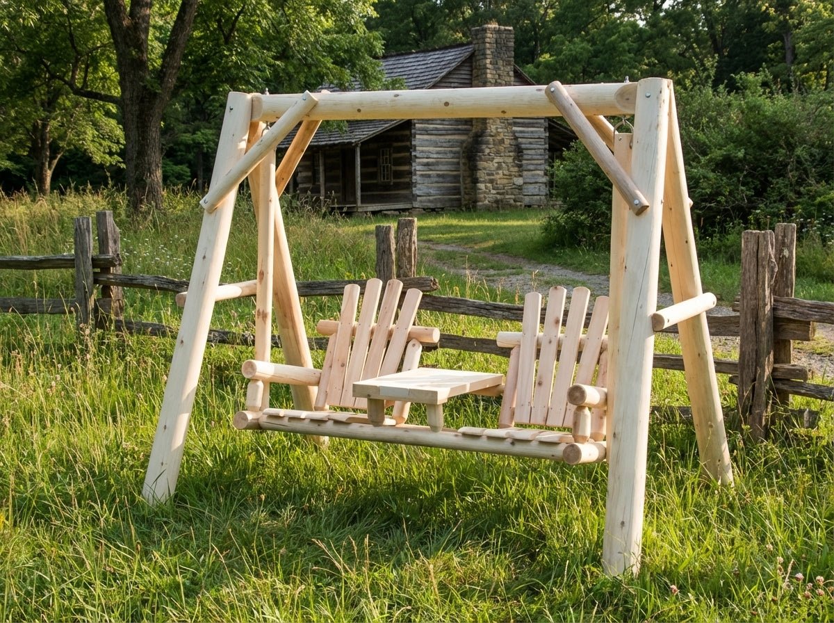 Backyard Wooden Swings for Your Garden - Cedar Creek Rustic Furniture