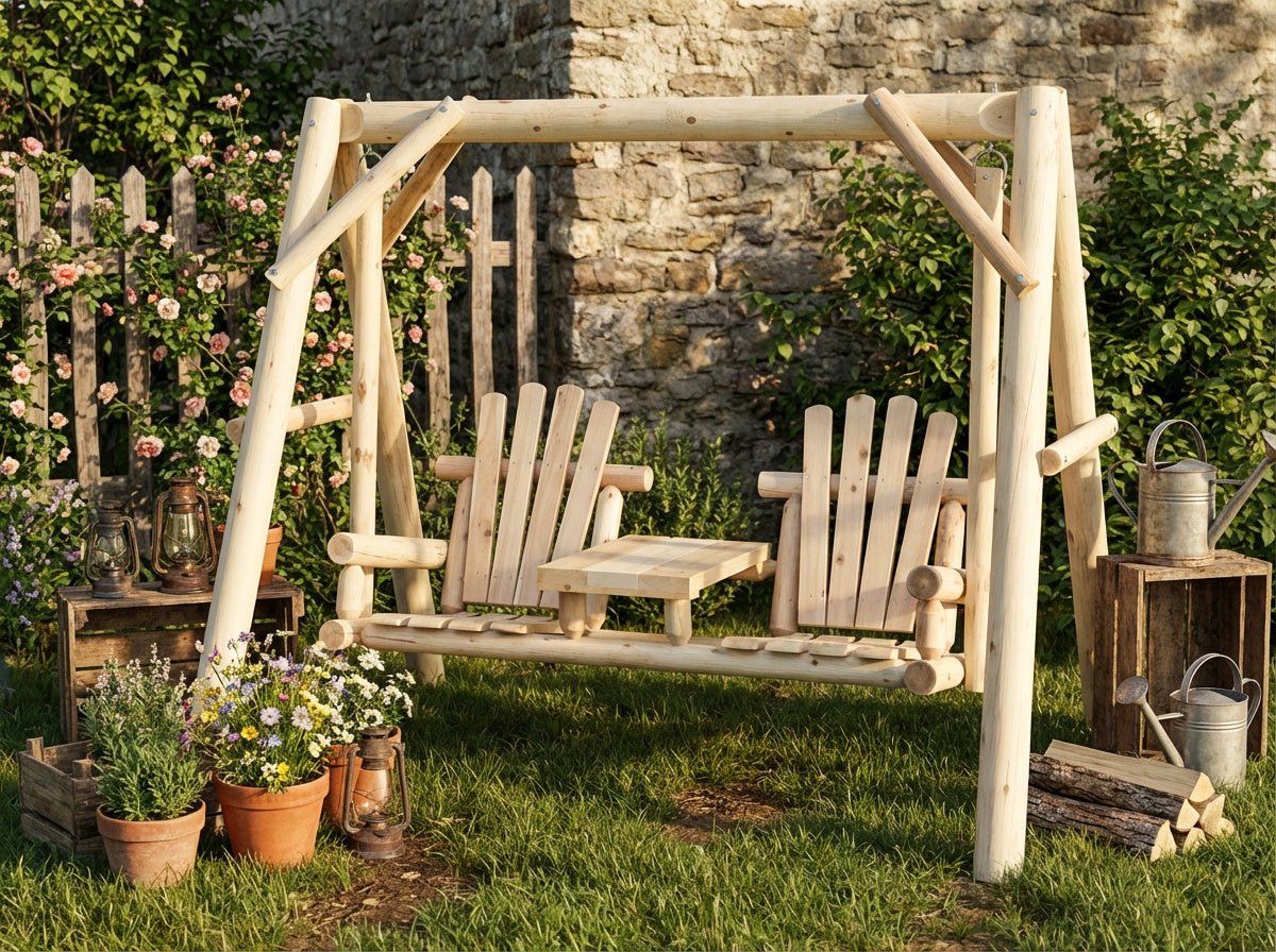 Backyard Wooden Swings for Your Garden - Cedar Creek Rustic Furniture