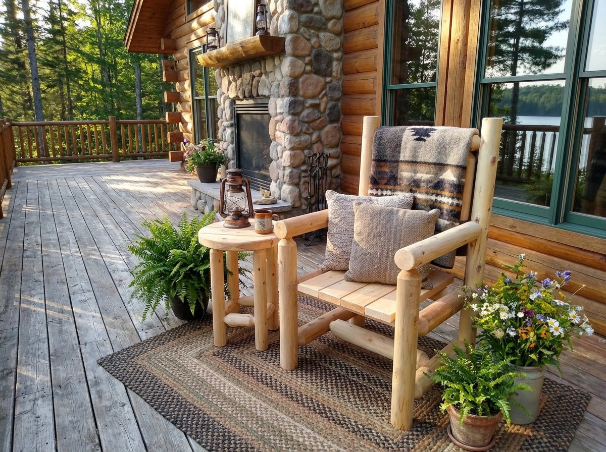 Dining Chair with Arms - Cedar Creek Rustic Furniture