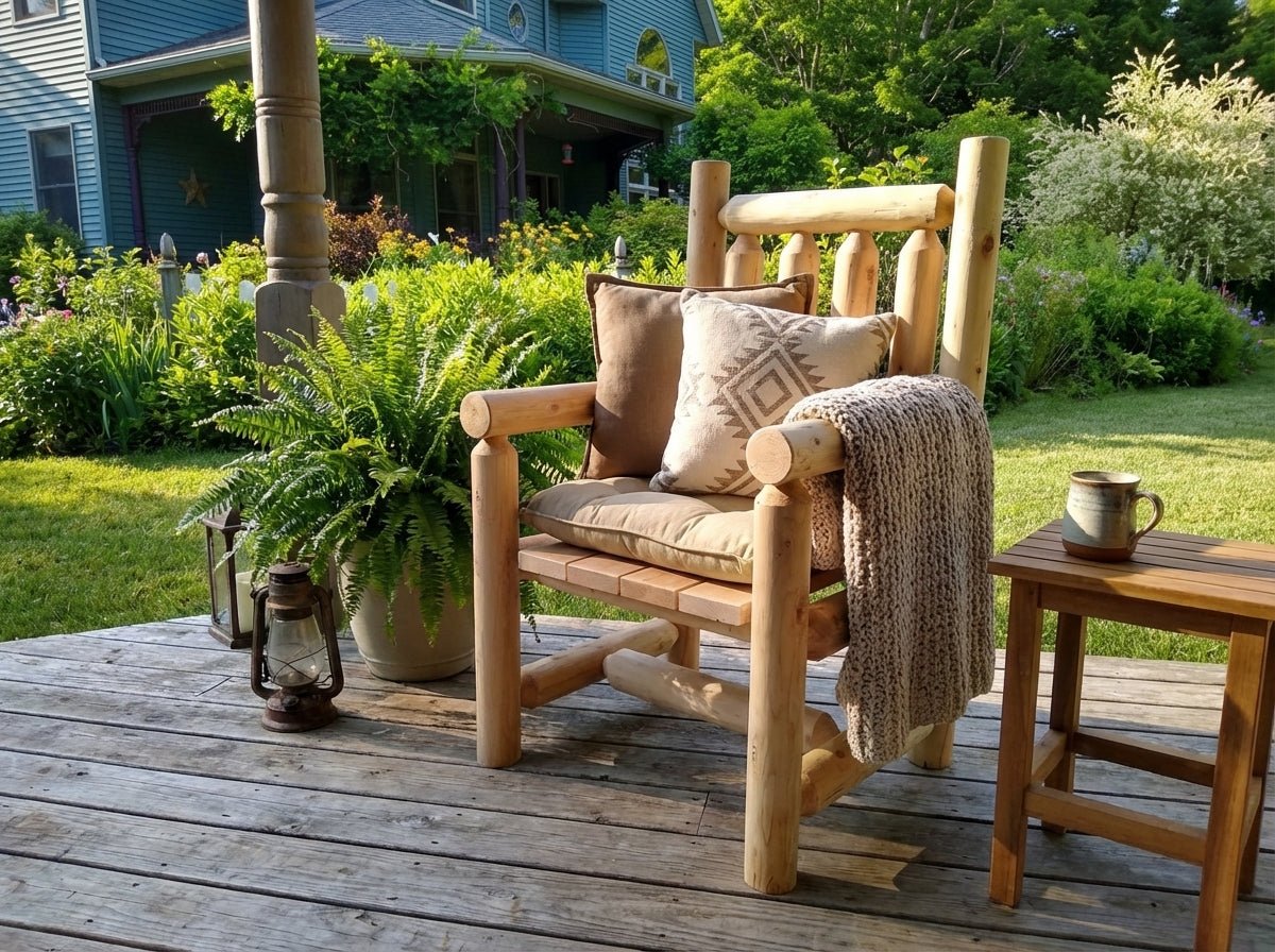 Dining Chair with Arms - Cedar Creek Rustic Furniture