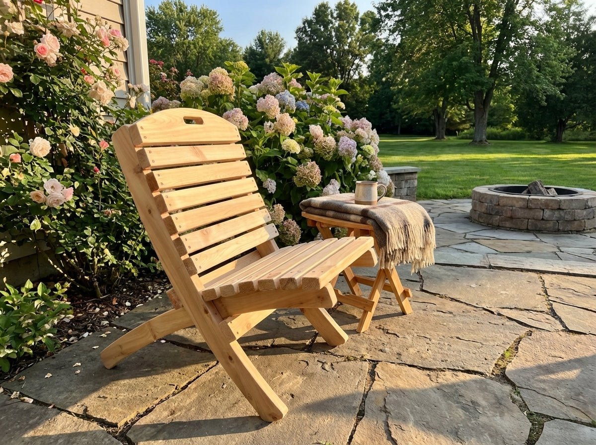 Folding Cedar Chair - Cedar Creek Rustic Furniture