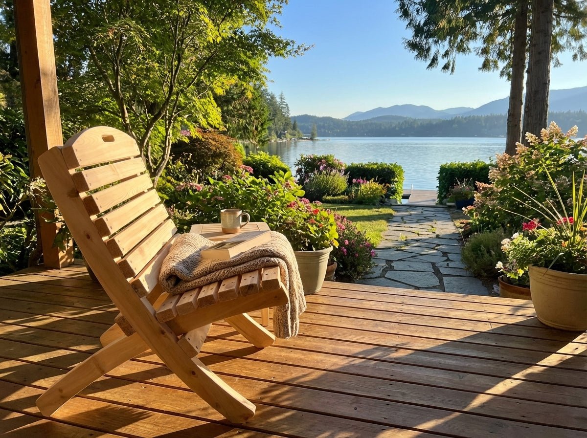 Folding Cedar Chair - Cedar Creek Rustic Furniture