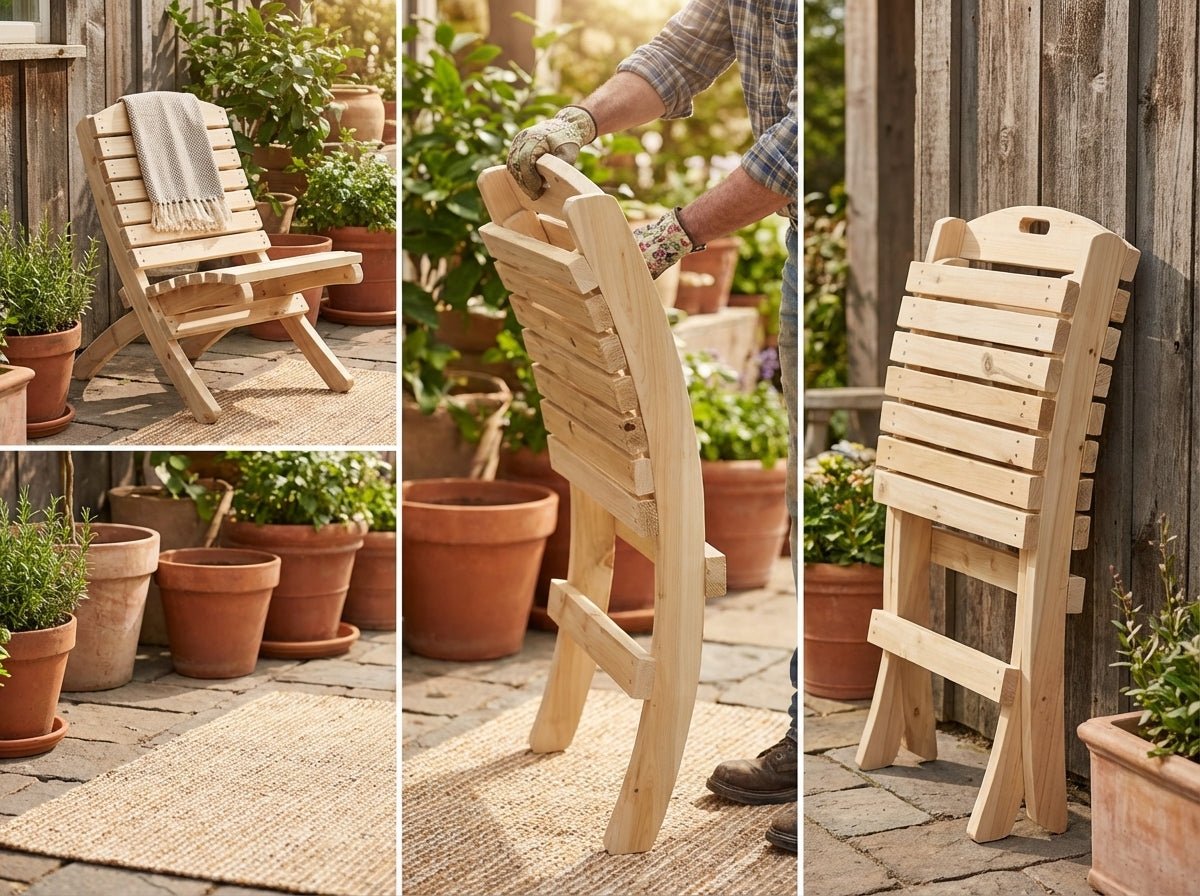Folding Cedar Chair - Cedar Creek Rustic Furniture