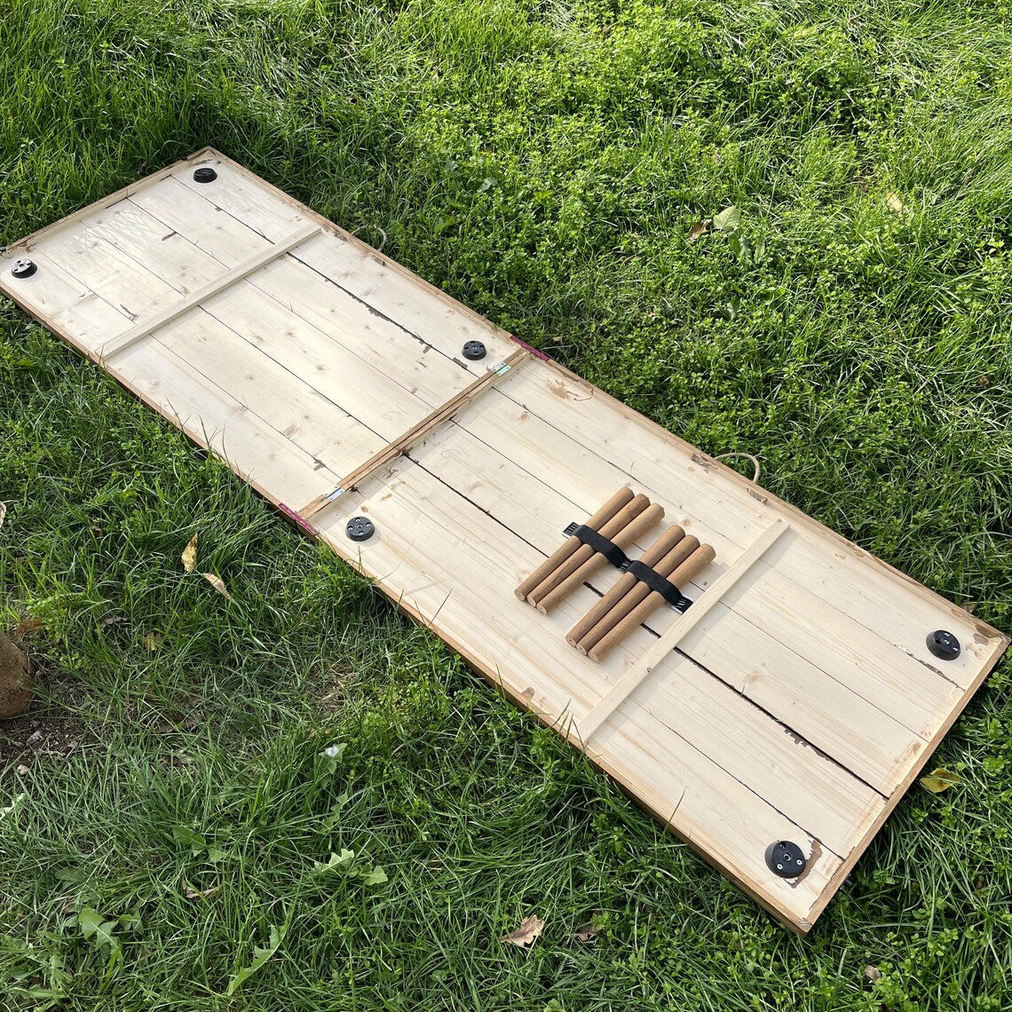 Japanese Low Table, Wood Foldable Table, Handcrafted Table, Portable Picnic Table, Outdoor Low Seat Table, 80"x28" Party Table, Boho Table