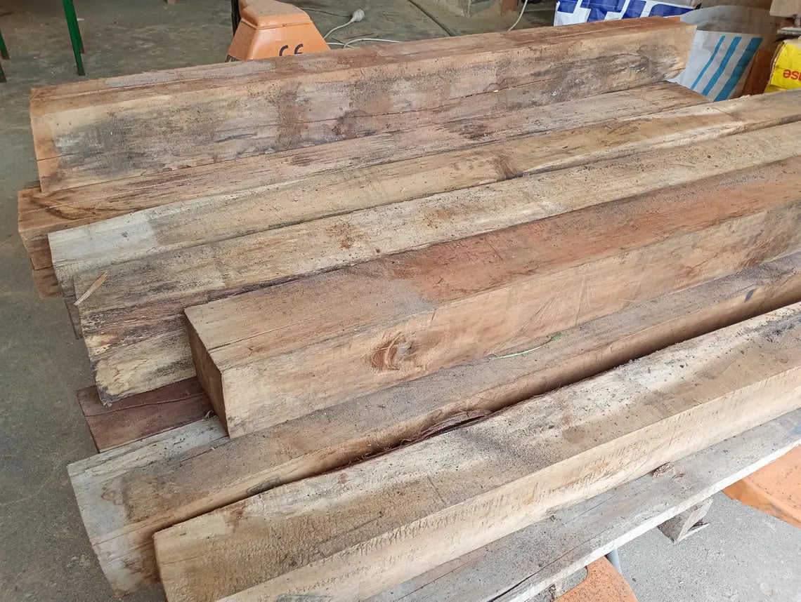 Handmade Solid Wood Coffee Table. Modern, Rustic Design for Living Room. Custom Color & Size.