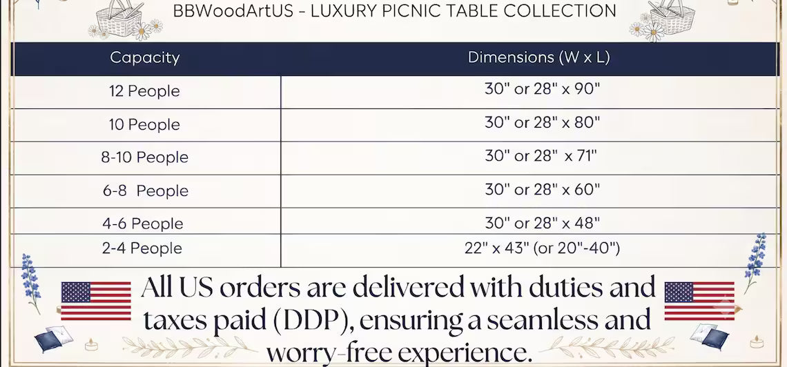 Handmade Foldable Wooden Picnic Table, Boho Outdoor Floor Dining, Portable Camping Garden Furniture