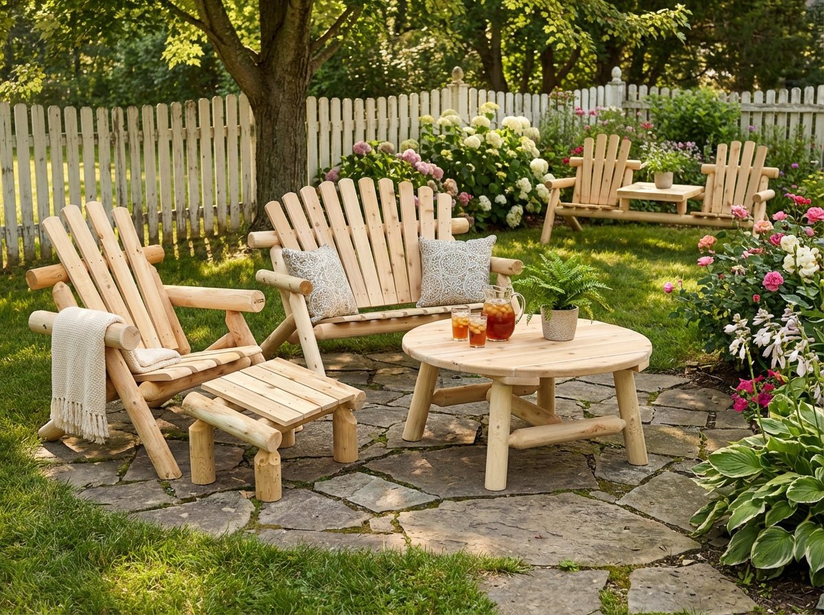 Round cedar table - Cedar Creek Rustic Furniture